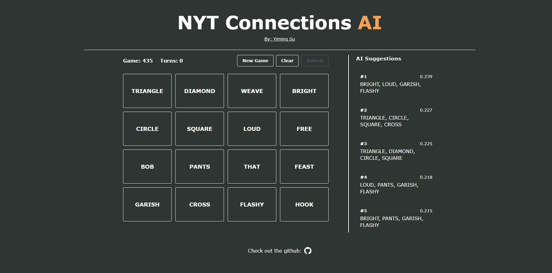 NYT Connections Solver